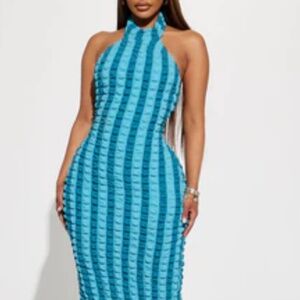 High Neck Sleeveless Dress